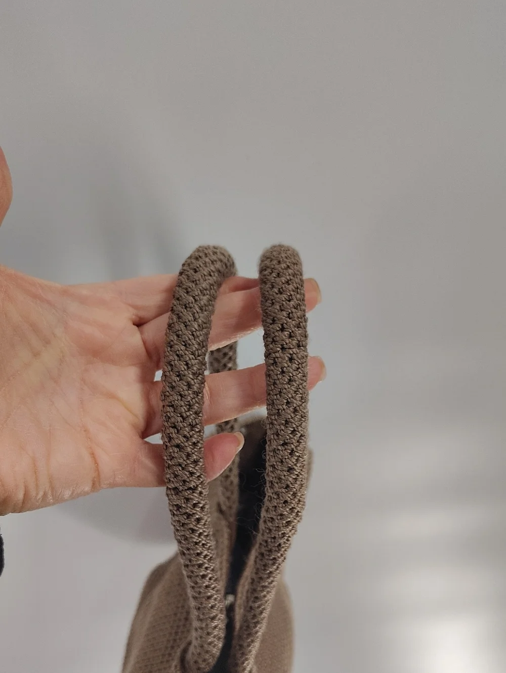 The Sak Woven Bag Neutral Brown Dark Beige Arm Bag - Picture 7 of 8